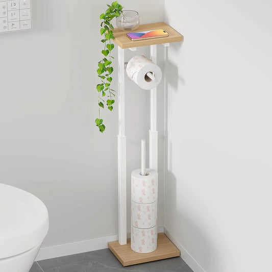 多機能のトイレットペーパーホルダー 置き場付き 3色 TS01B-B