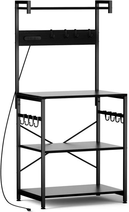 ２口コンセント付き レンジラック 耐荷重60kg【幅60cm】SH25B