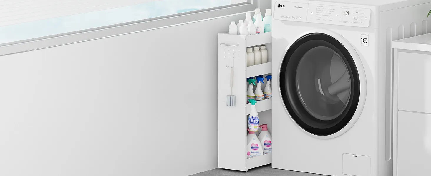 【幅20cm】キャスター付きの隙間ワゴン｜薄型 SR04B