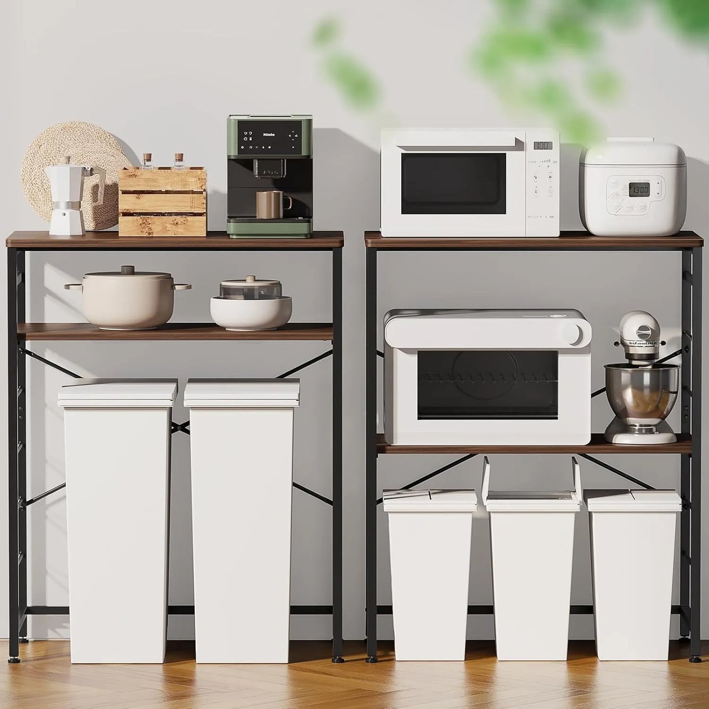 4色展開！おしゃれのゴミ箱上ラック・キッチンラック SH37W