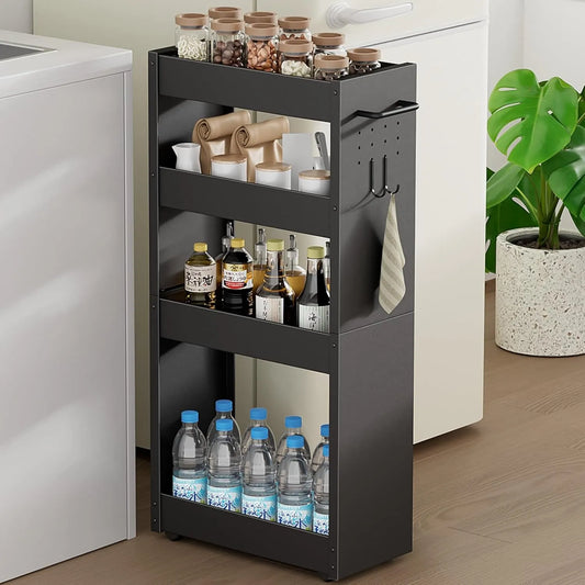 【幅20cm】キャスター付きの隙間ワゴン｜薄型 SR04B