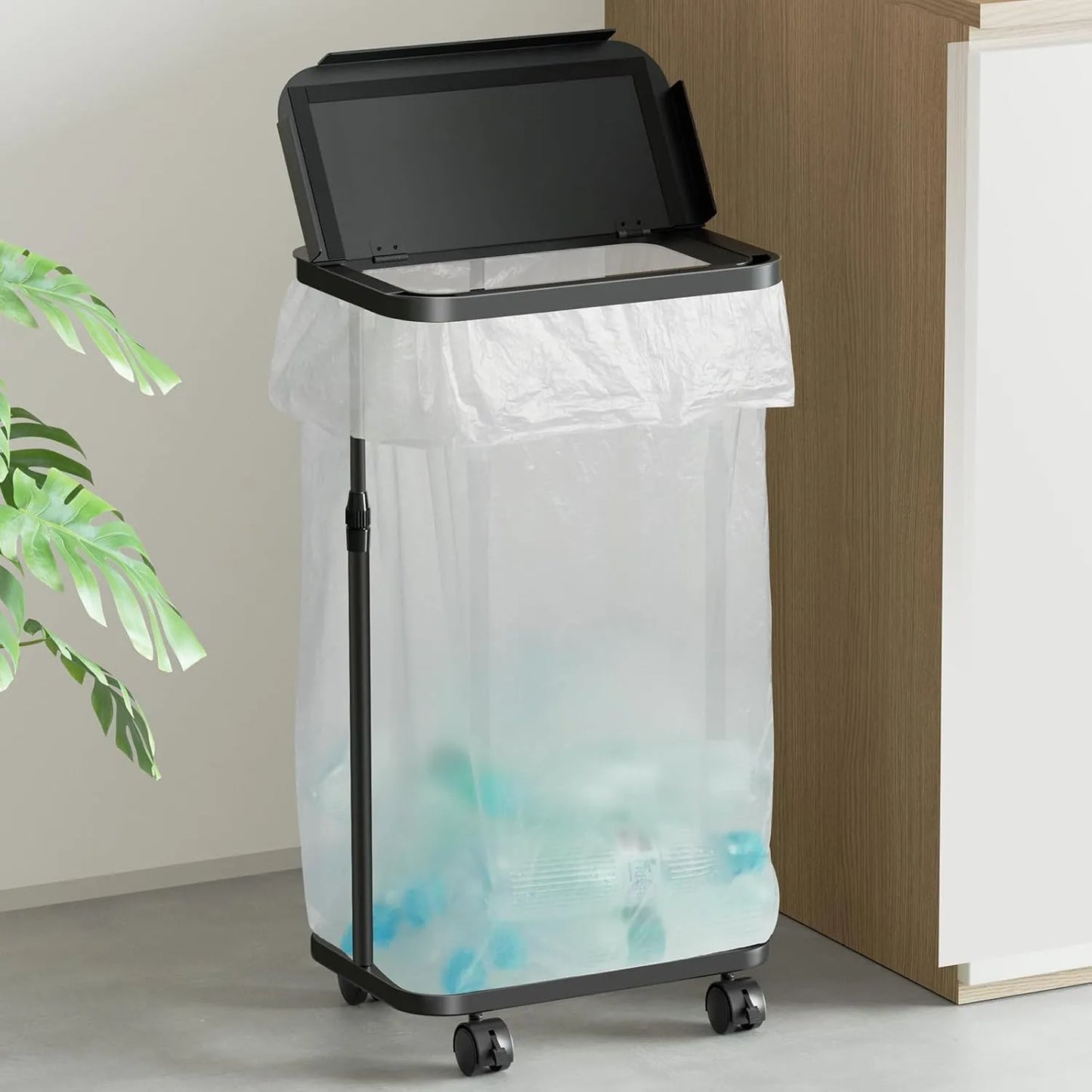 【90L対応】大容量の横開きゴミ袋ホルダー ふた付き　SH40W