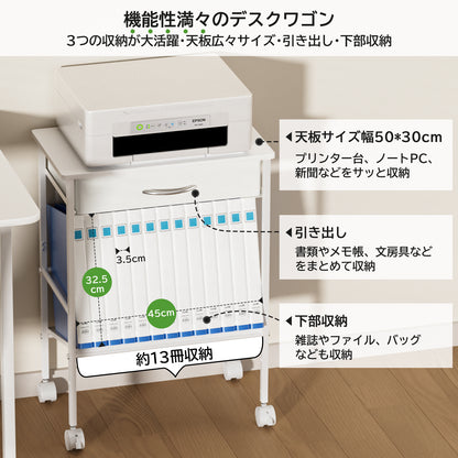 デスクサイドワゴン キャスター付き CA02