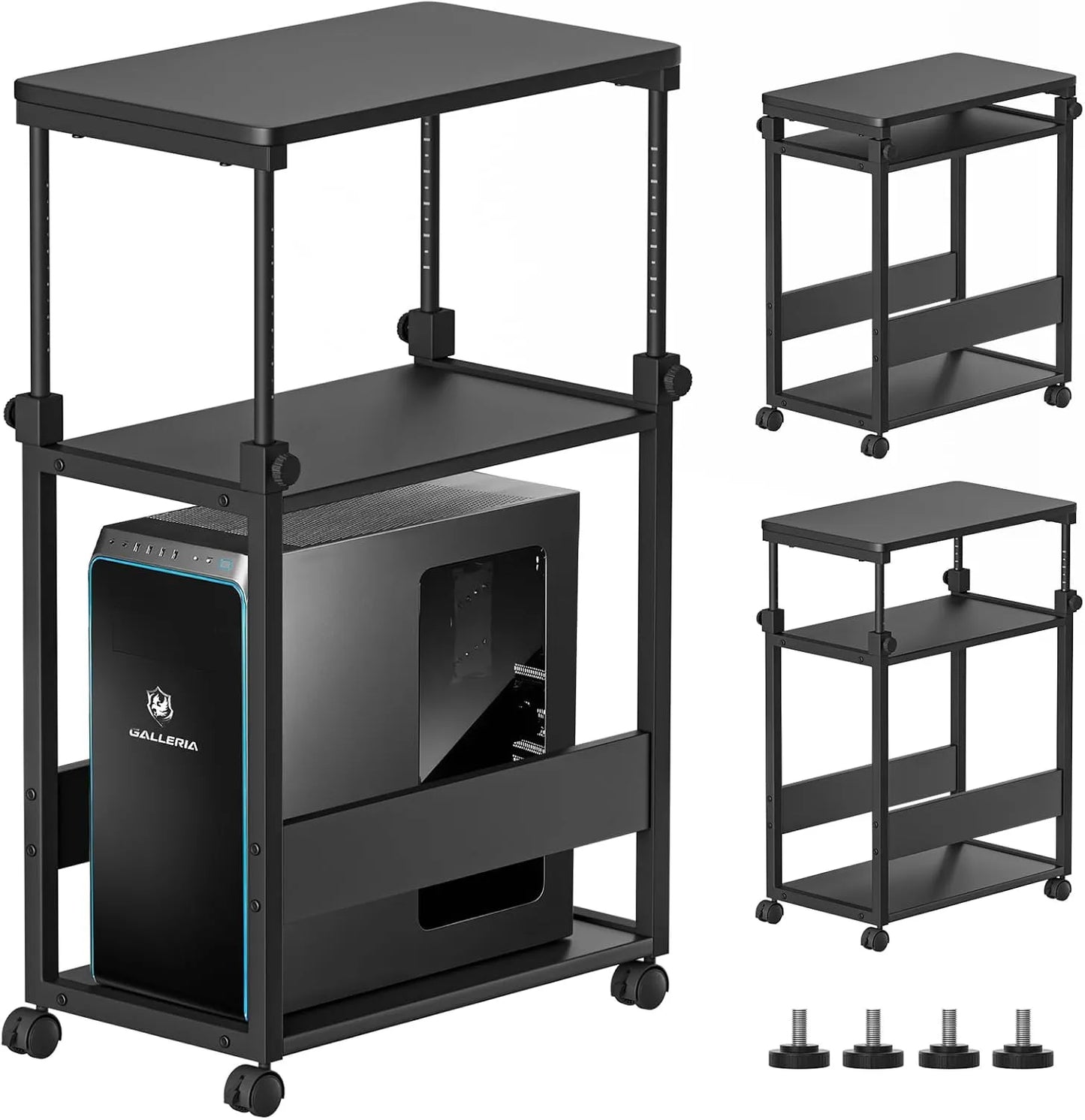 【昇降式】パソコンワゴン pcラック 四色　SH27W