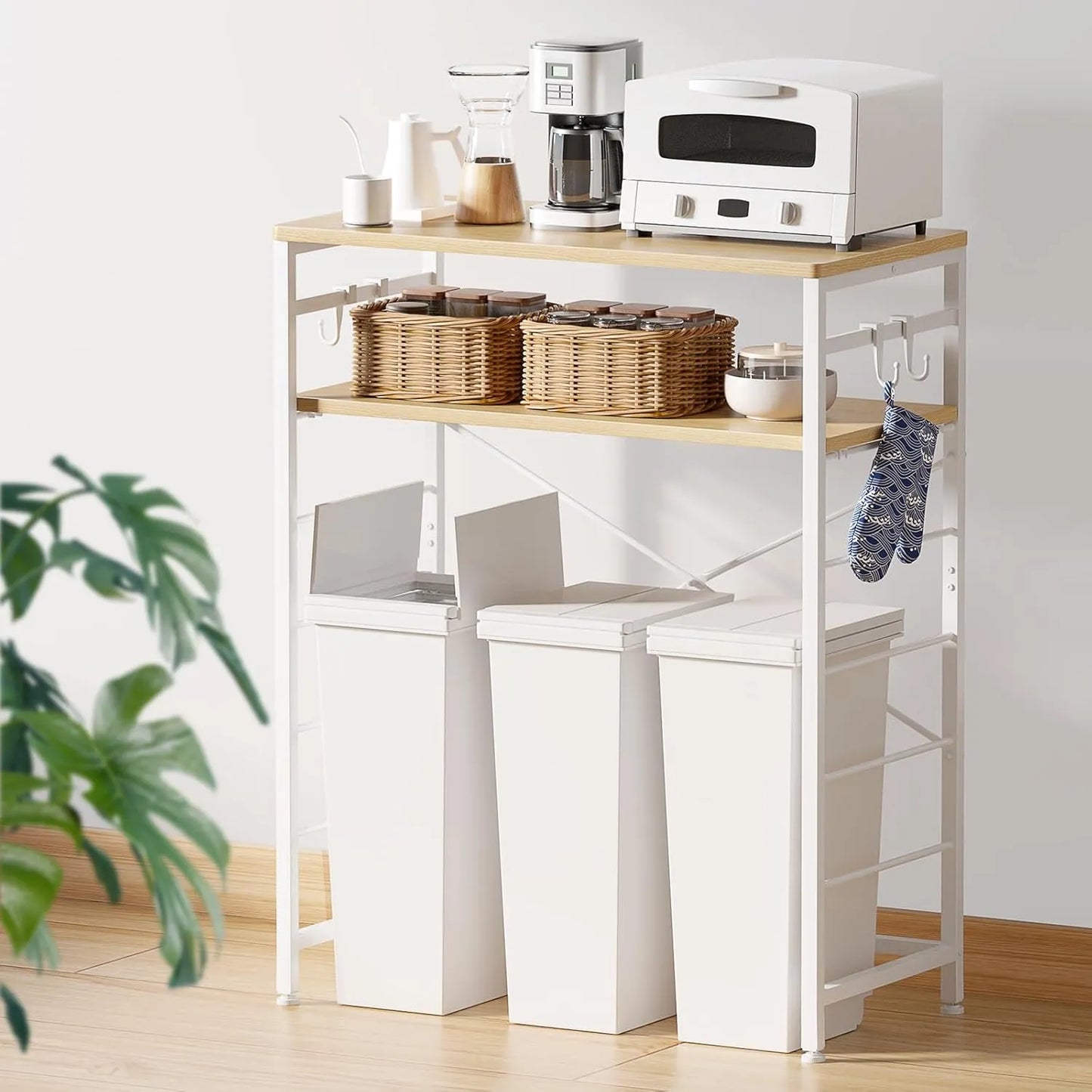 4色展開！おしゃれのゴミ箱上ラック・キッチンラック SH37W