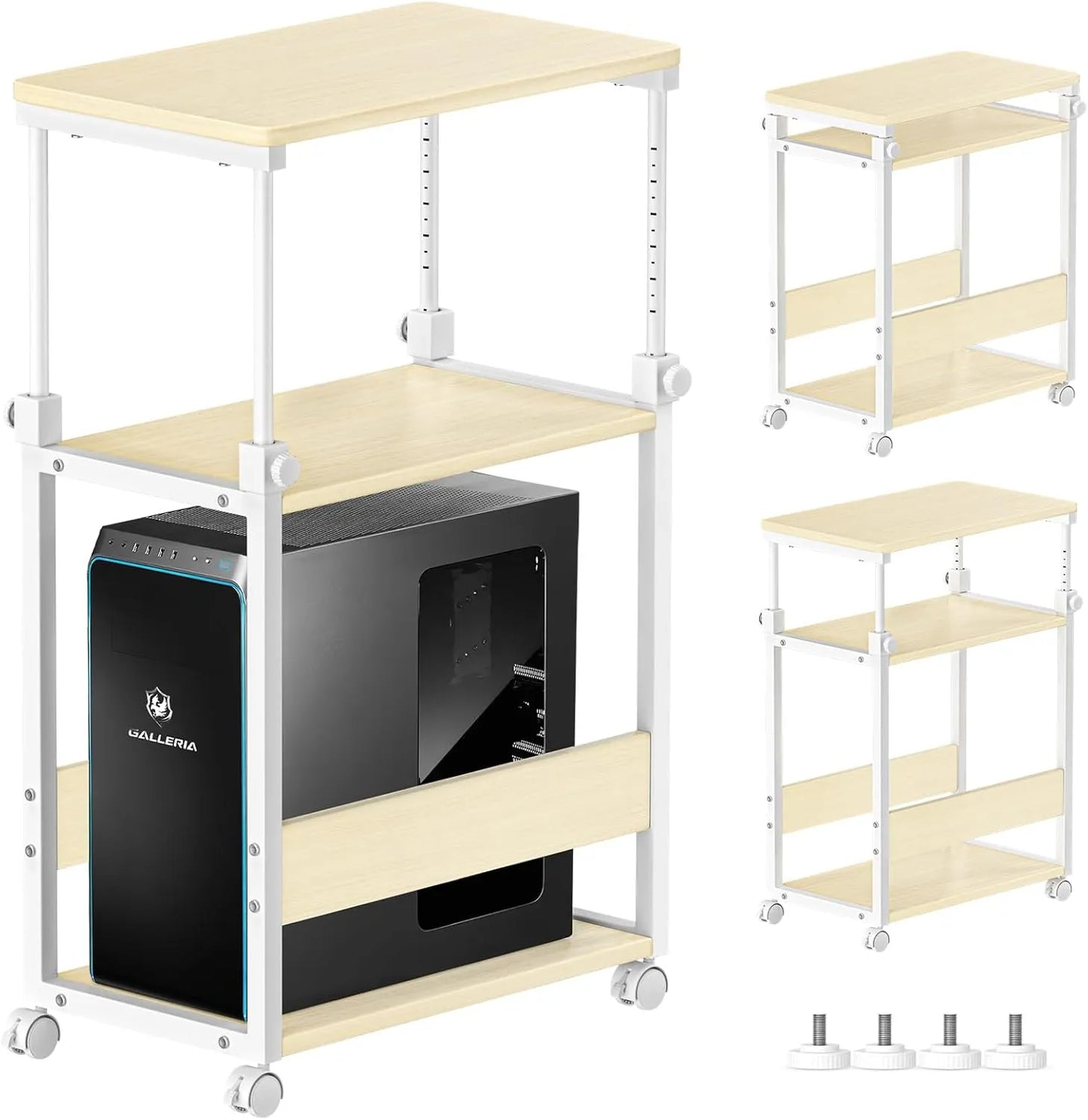 【昇降式】パソコンワゴン pcラック 四色　SH27W