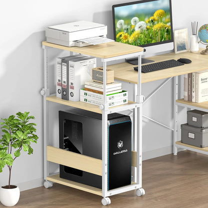 【昇降式】パソコンワゴン pcラック 四色　SH27W