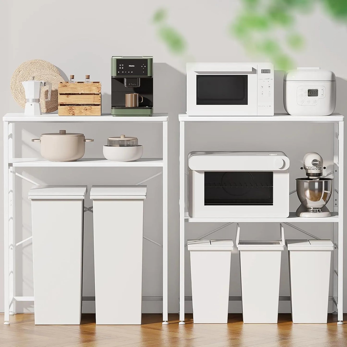 4色展開！おしゃれのゴミ箱上ラック・キッチンラック SH37W