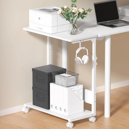 【昇降式】キャスター付きパソコンワゴン｜コ字型　SH50