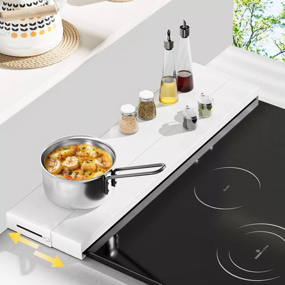 【奥行伸縮10～17cm】排気口カバー 幅60cm  ガスコンロカバー フラット 薄型 ih カバー コンロカバー SH59B