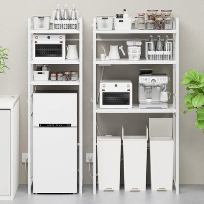 【高さ170cm】ゴミ箱・冷蔵庫上ラック｜口コンセント付き SH38W